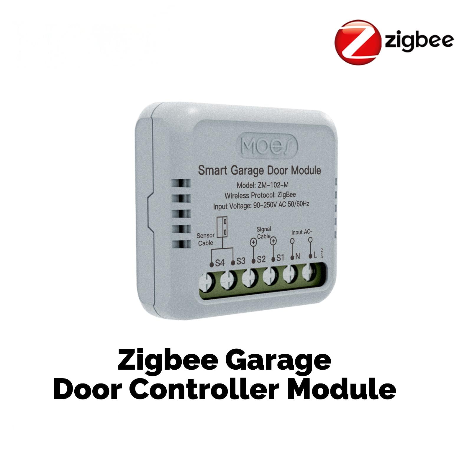 Moes ZM-102-M - Controlador de porta de garagem Zigbee