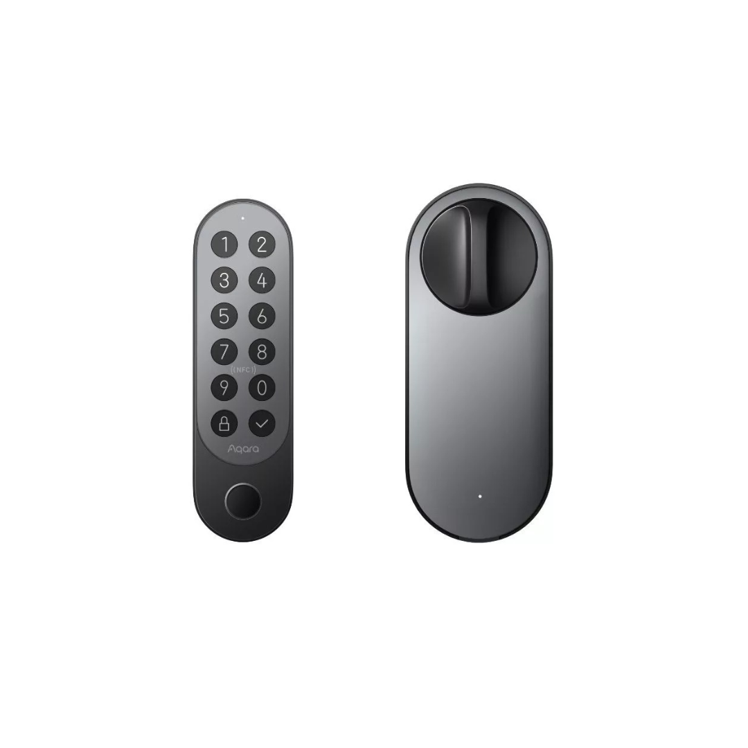 Afeição avançada e conveniência em controlo de acesso, com impressão digital, NFC, app e compatibilidade com assistentes de voz.