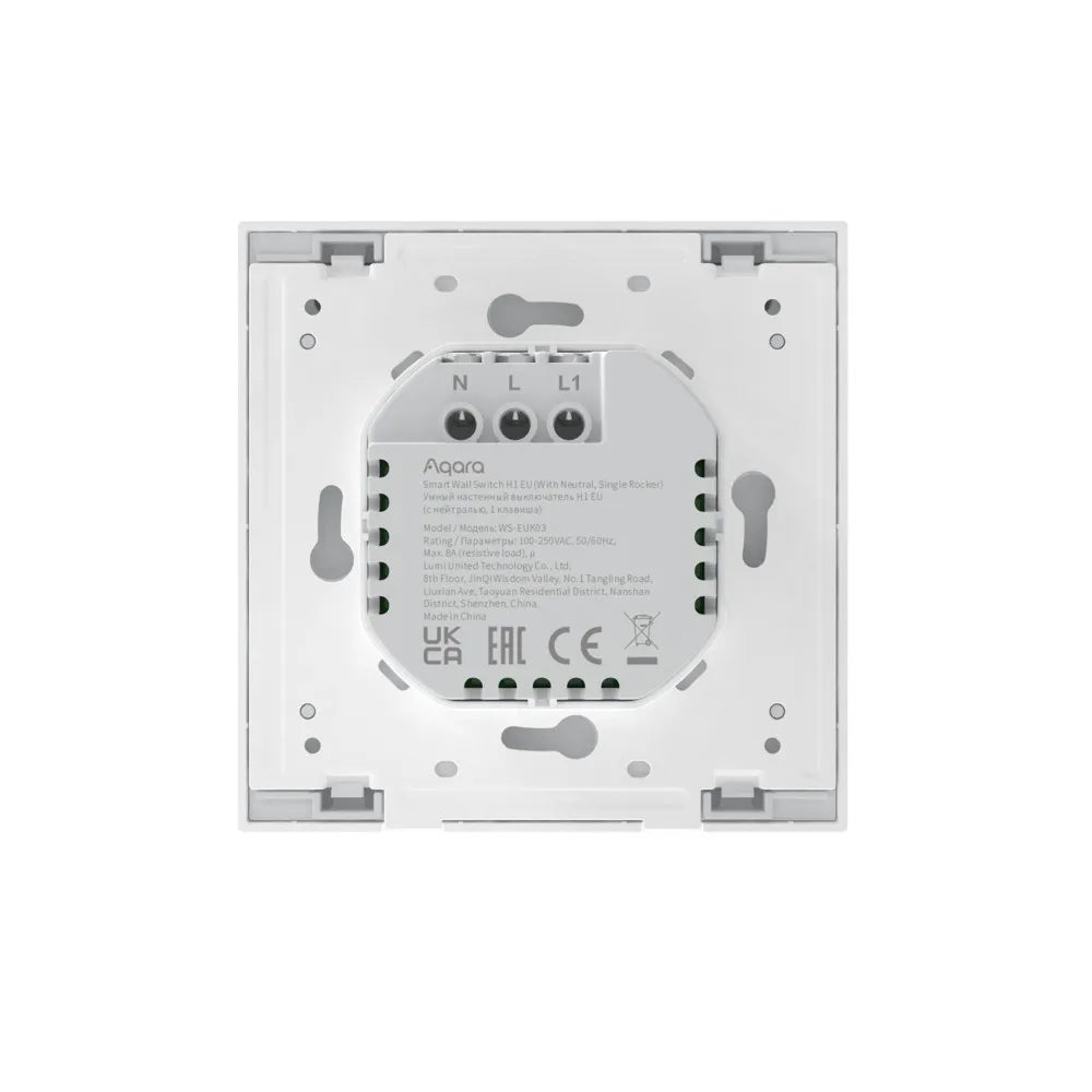 Aqara Interruptor Inteligente Com Neutro 1 Canal Zigbee em Branco - Aqara H1