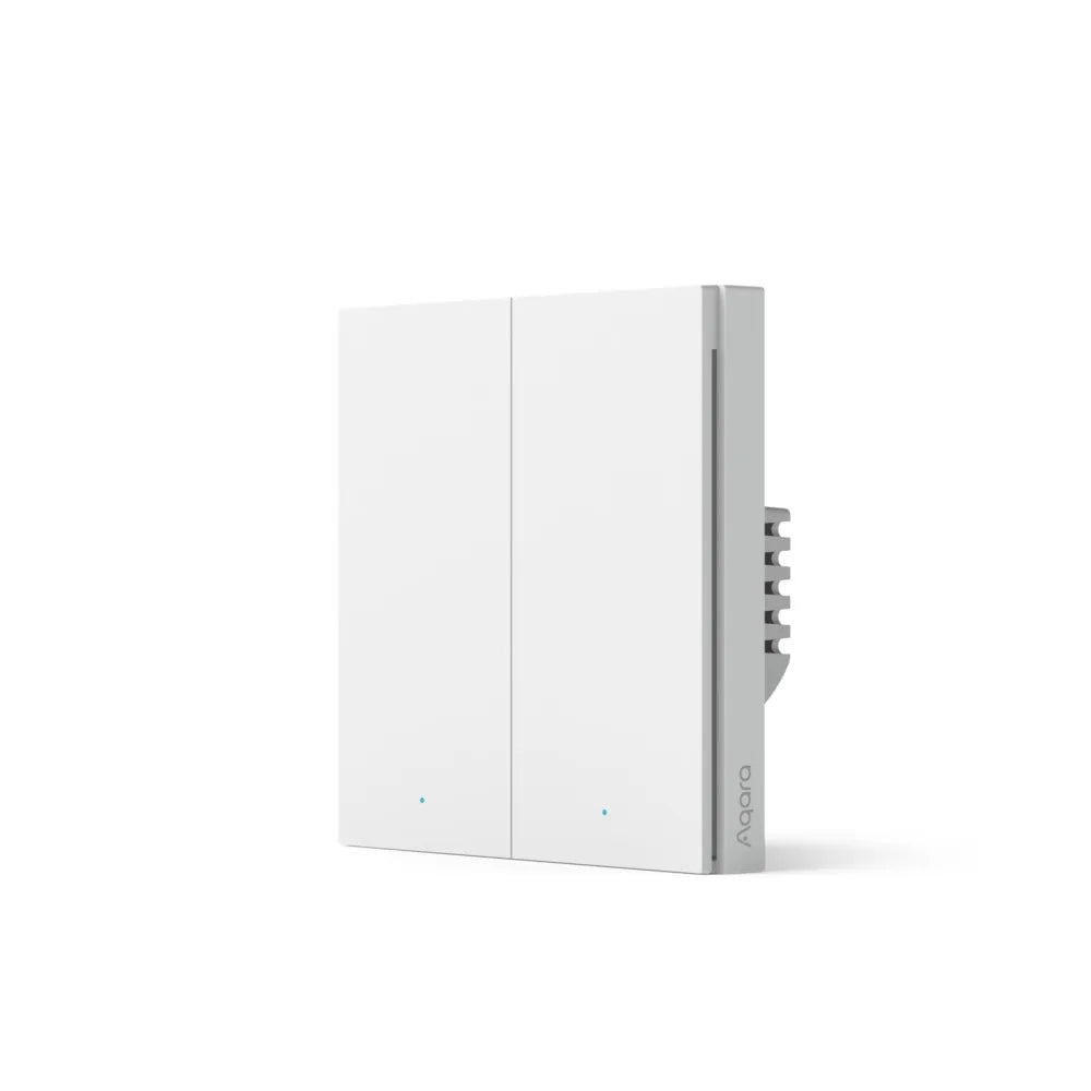 Aqara Interruptor Inteligente Com Neutro 2 Canais Zigbee em Branco - Aqara H1