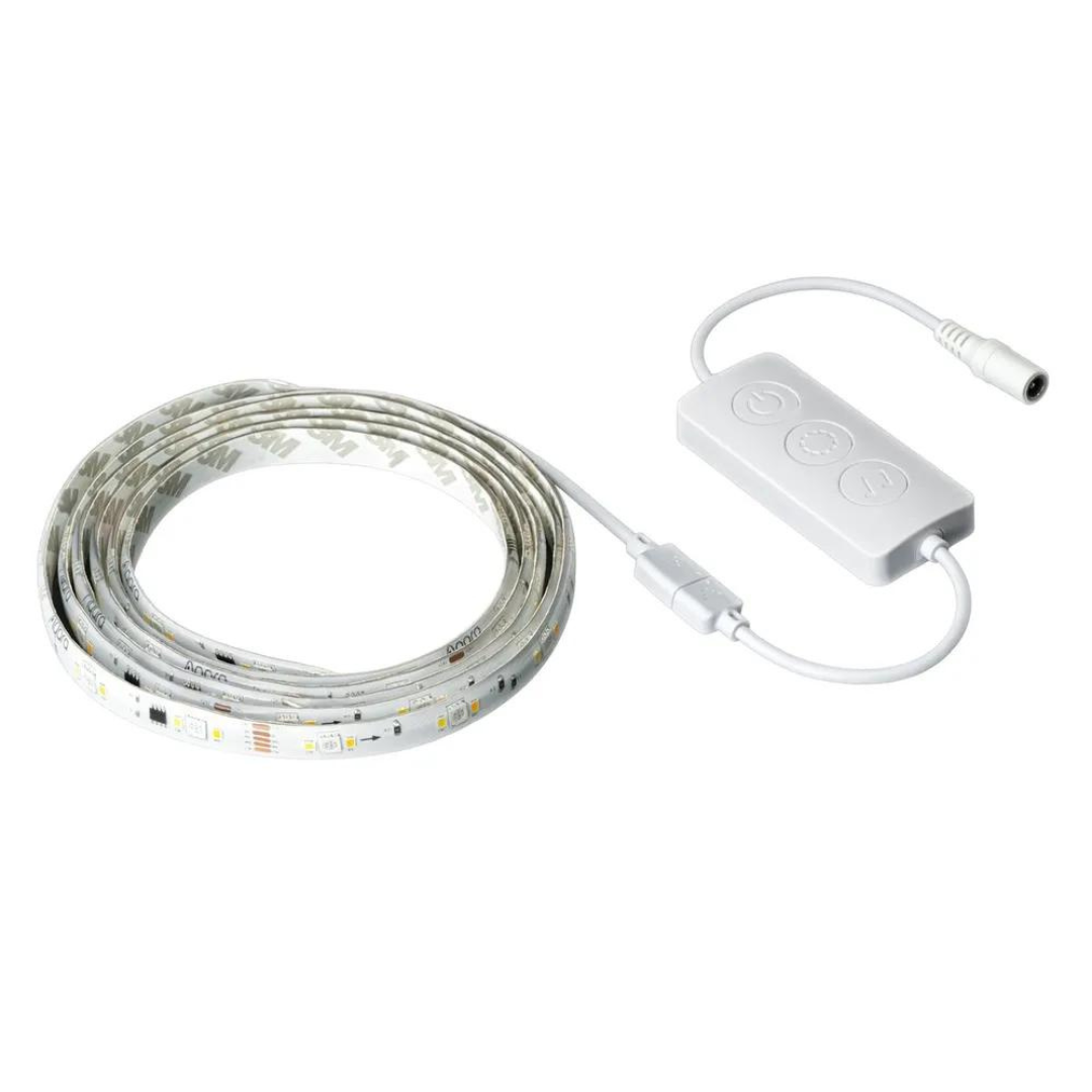 Fita de LEDs RGB+CCT+IC inteligente: Fita de leds com fonte de alimentação.