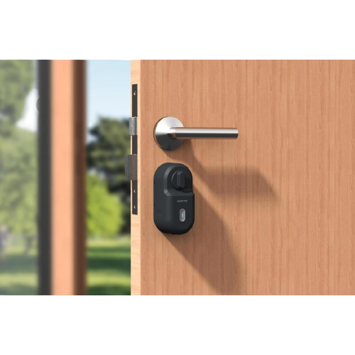 Fechadura inteligente retrofit lock Igloohome: Um design muito moderno deixando a fechadura bem discreta. 