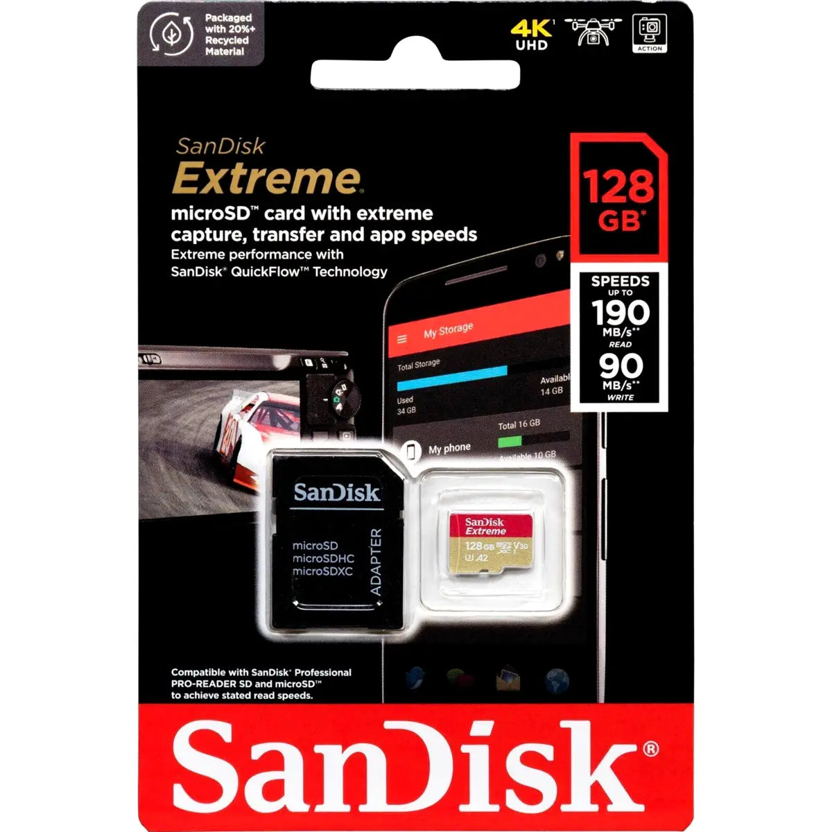 Sandisk MicroSDXC Extreme Memory Card von 128 GB