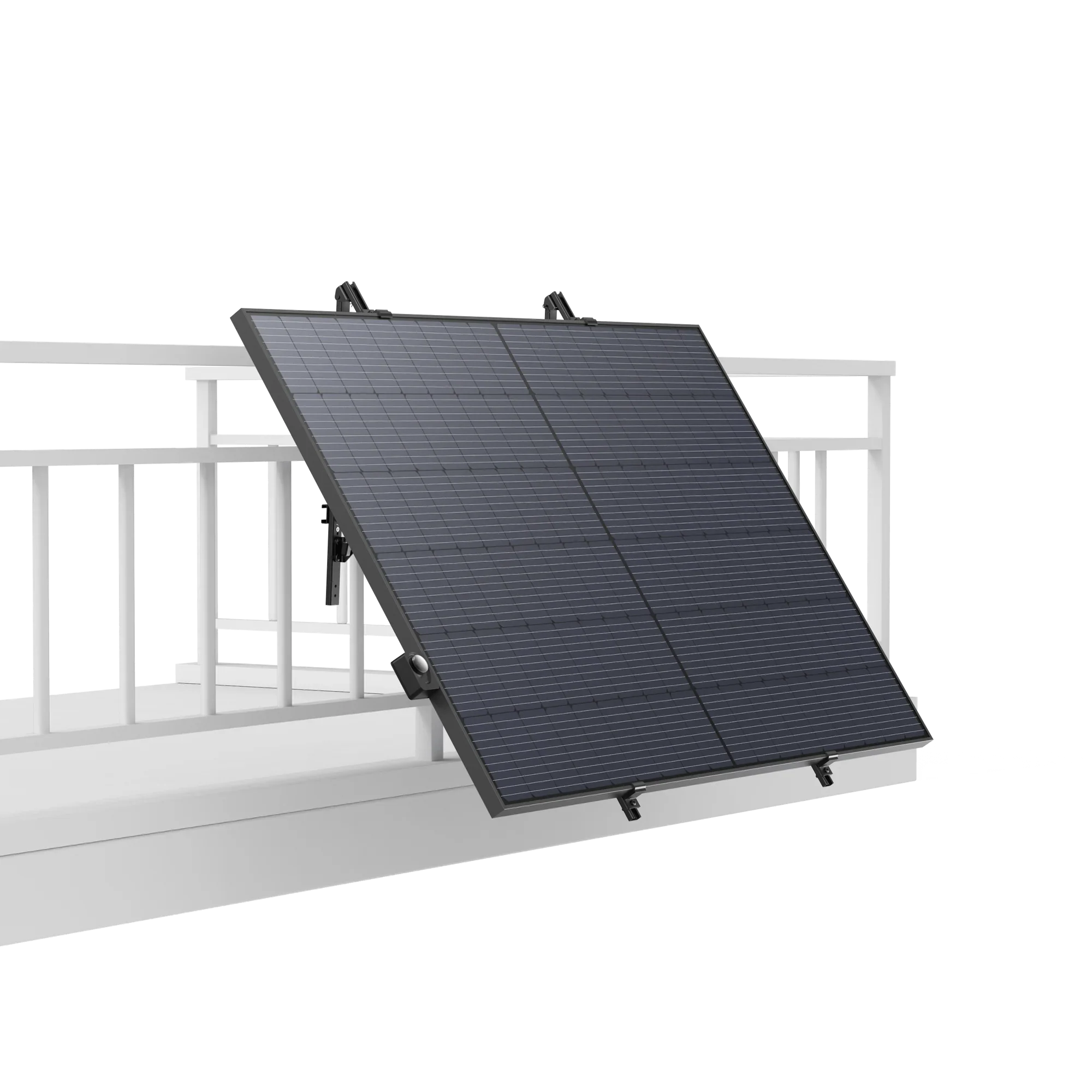 O Guia de Ângulos Solares Ecoflow otimiza a exposição dos painéis solares, garantindo máxima captação de energia e redução do tempo de carregamento.