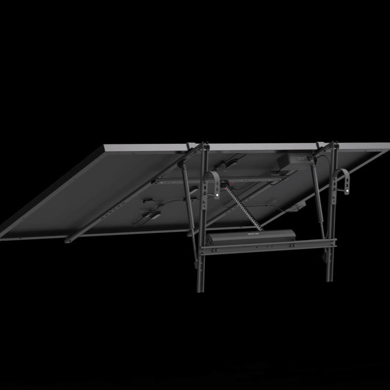 O Guia de Ângulos Solares Ecoflow otimiza a exposição dos painéis solares, garantindo máxima captação de energia e redução do tempo de carregamento.