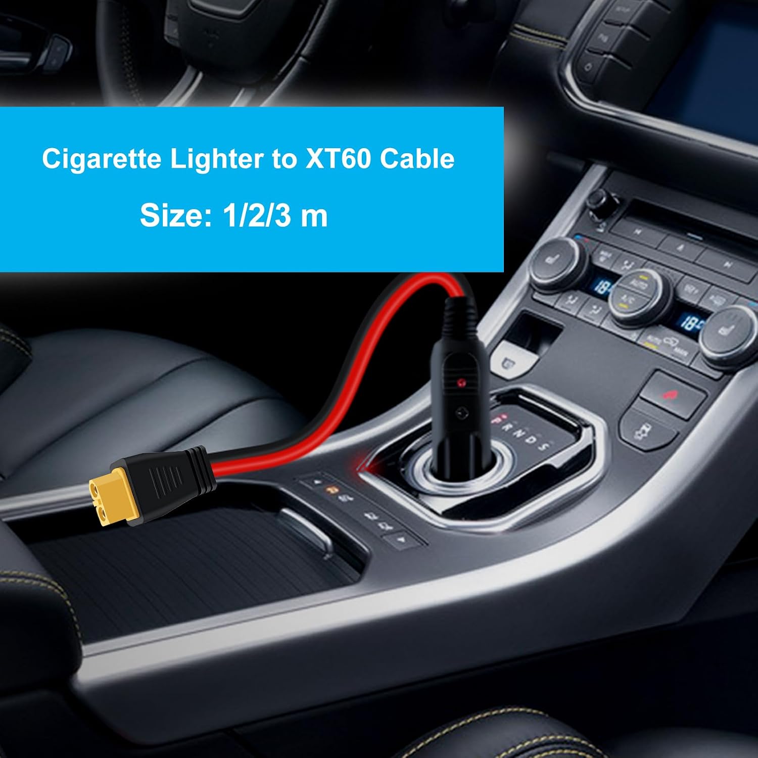 Cable XT60 para encendedor - uso en el coche con estación de energía
