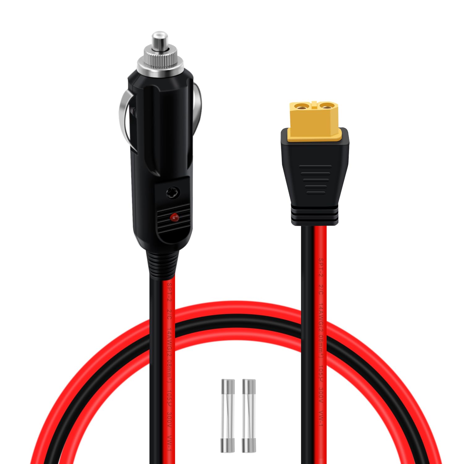 Cable XT60 para encendedor 14AWG - carga en vehículos