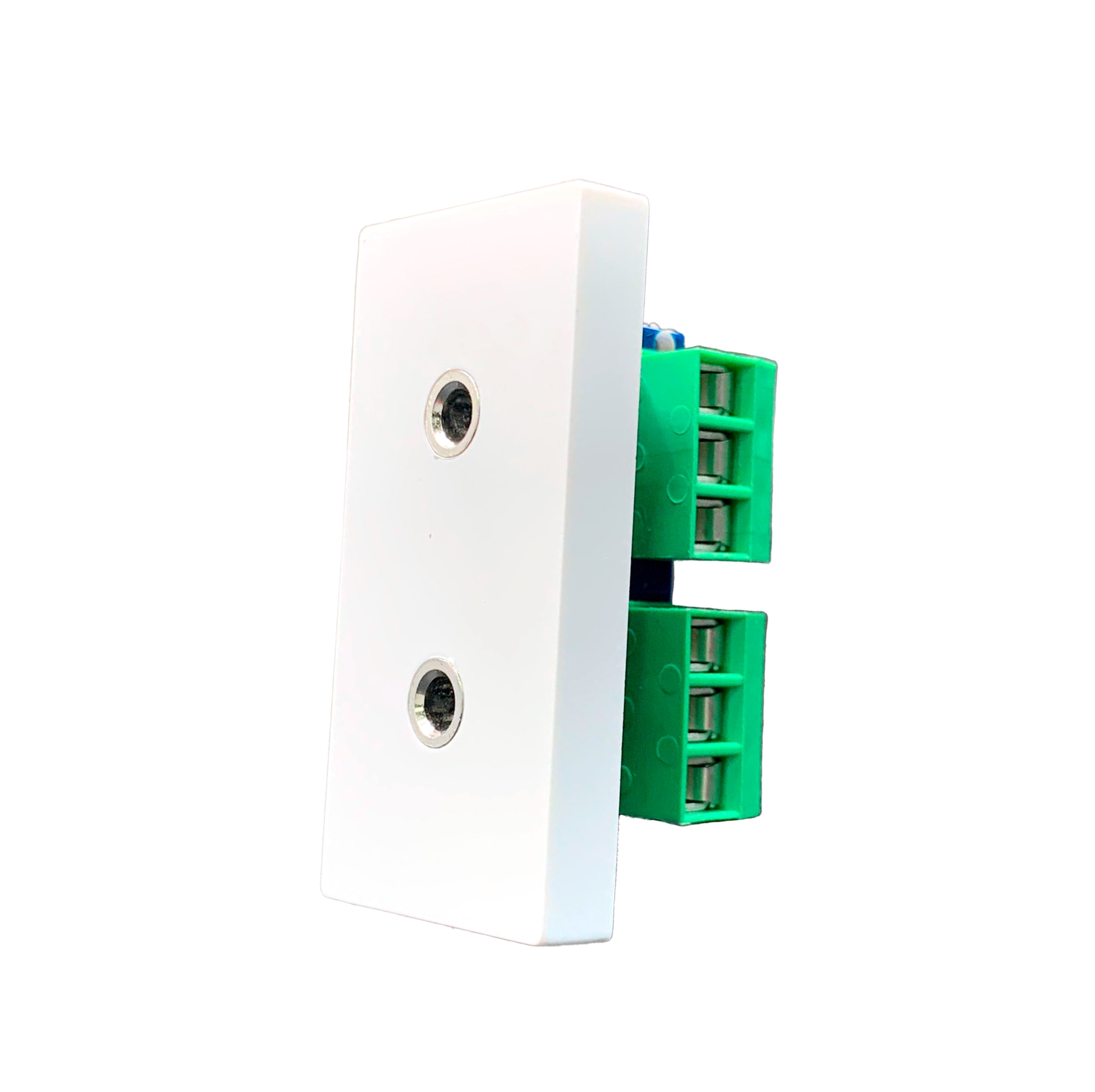 Smartify vPRO Meio Módulo P2 AuxJackBranco - modelo compacto.