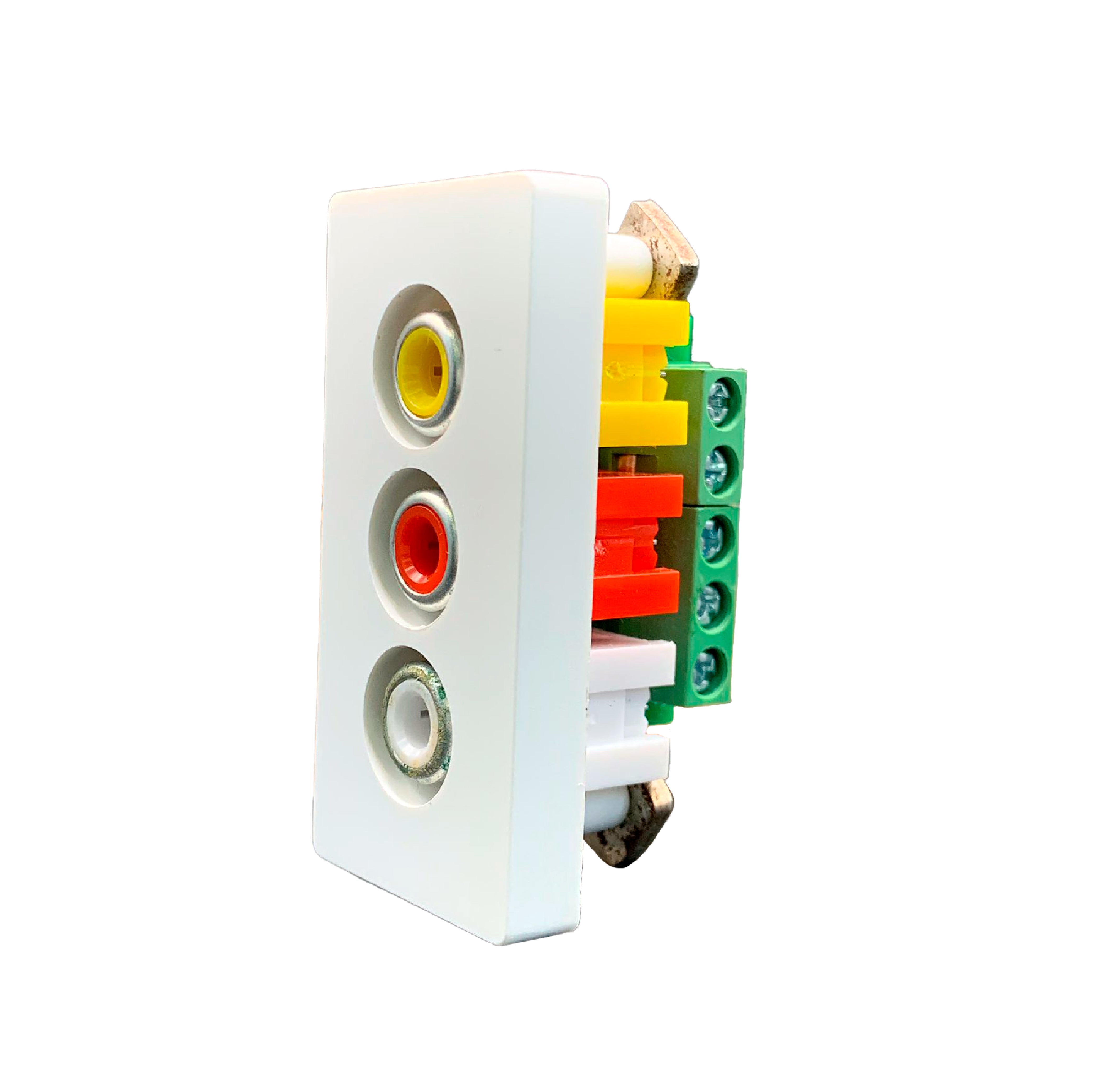Bombanana Module Smartify vPRO SYP0MSPKBR - Meio Módulo de Banana 5 mm Branco