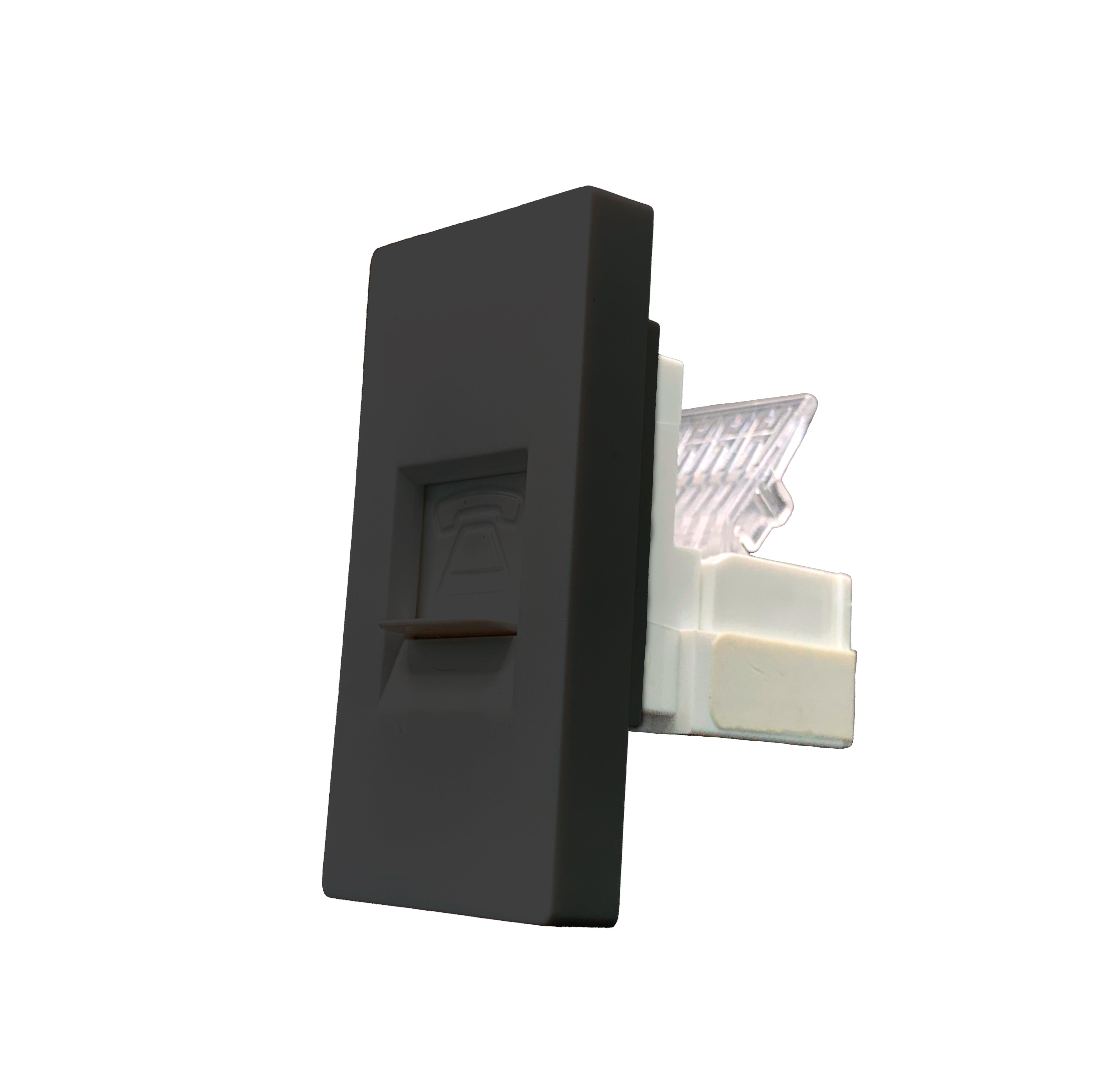 Smartify vPRO Meio Módulo de Telefone Preto - modelo compacto.
