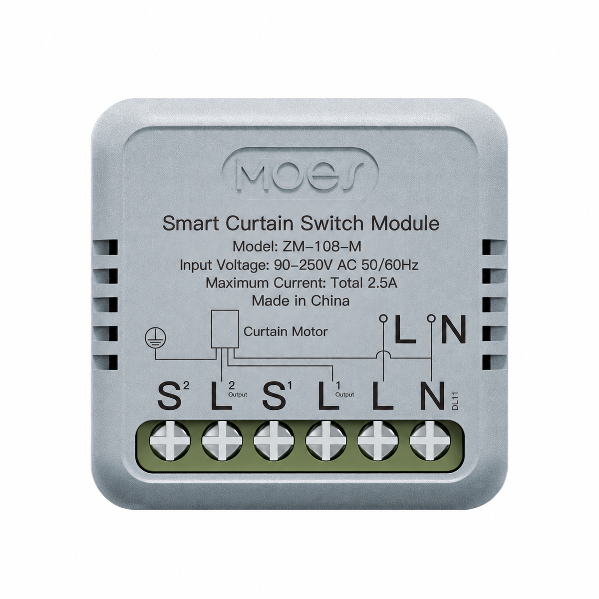 Moes ZM-108-M módulo inteligente para persianas 2,5A Zigbee