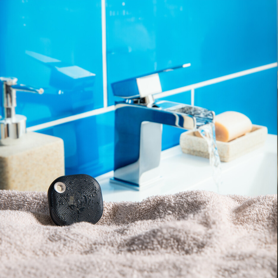 Shelly Blu Button Tough 1: resistente a agua e design que combina com qualquer decoração.