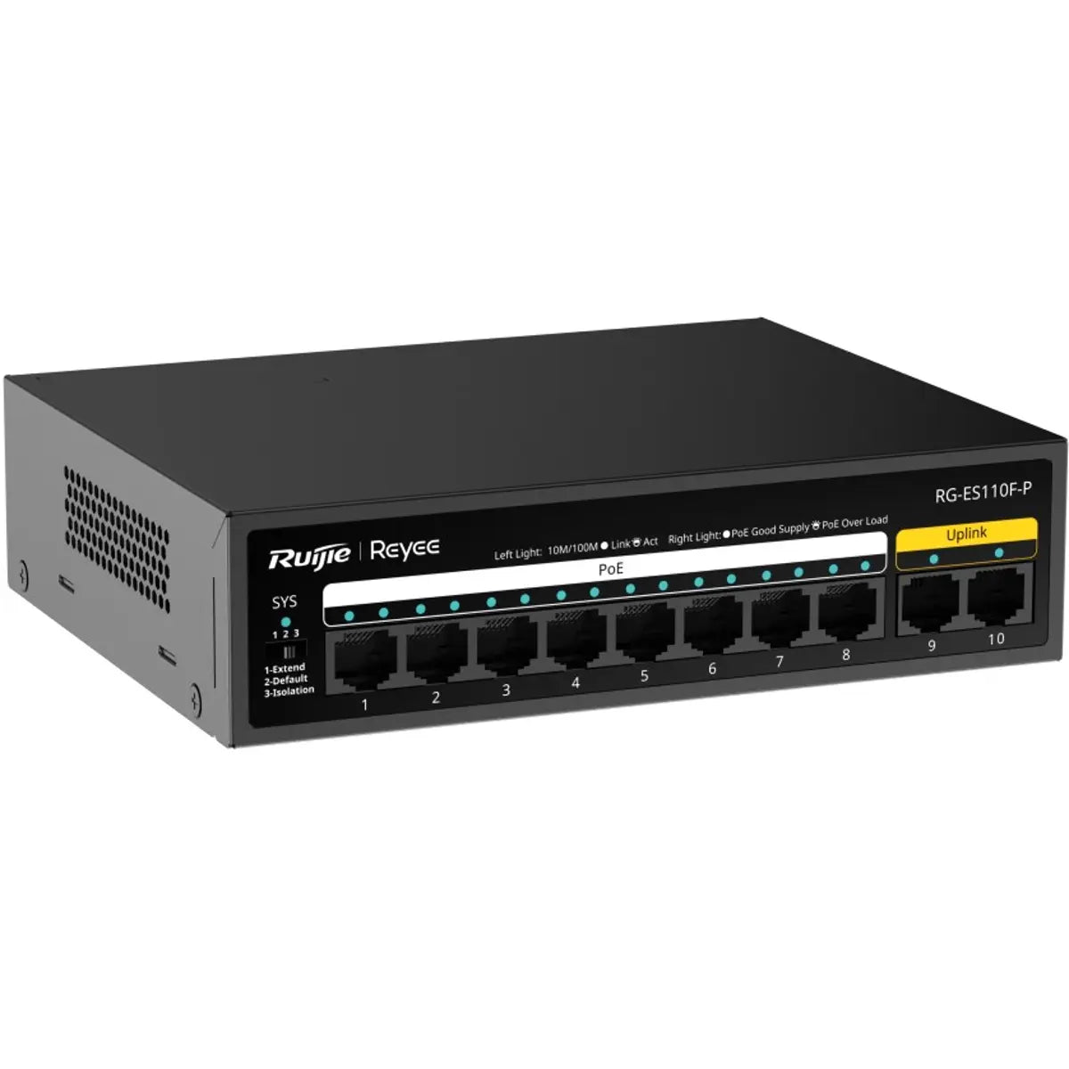 Reyee RG-ES110F-P - 10-Port 110W PoE Switch - image 1