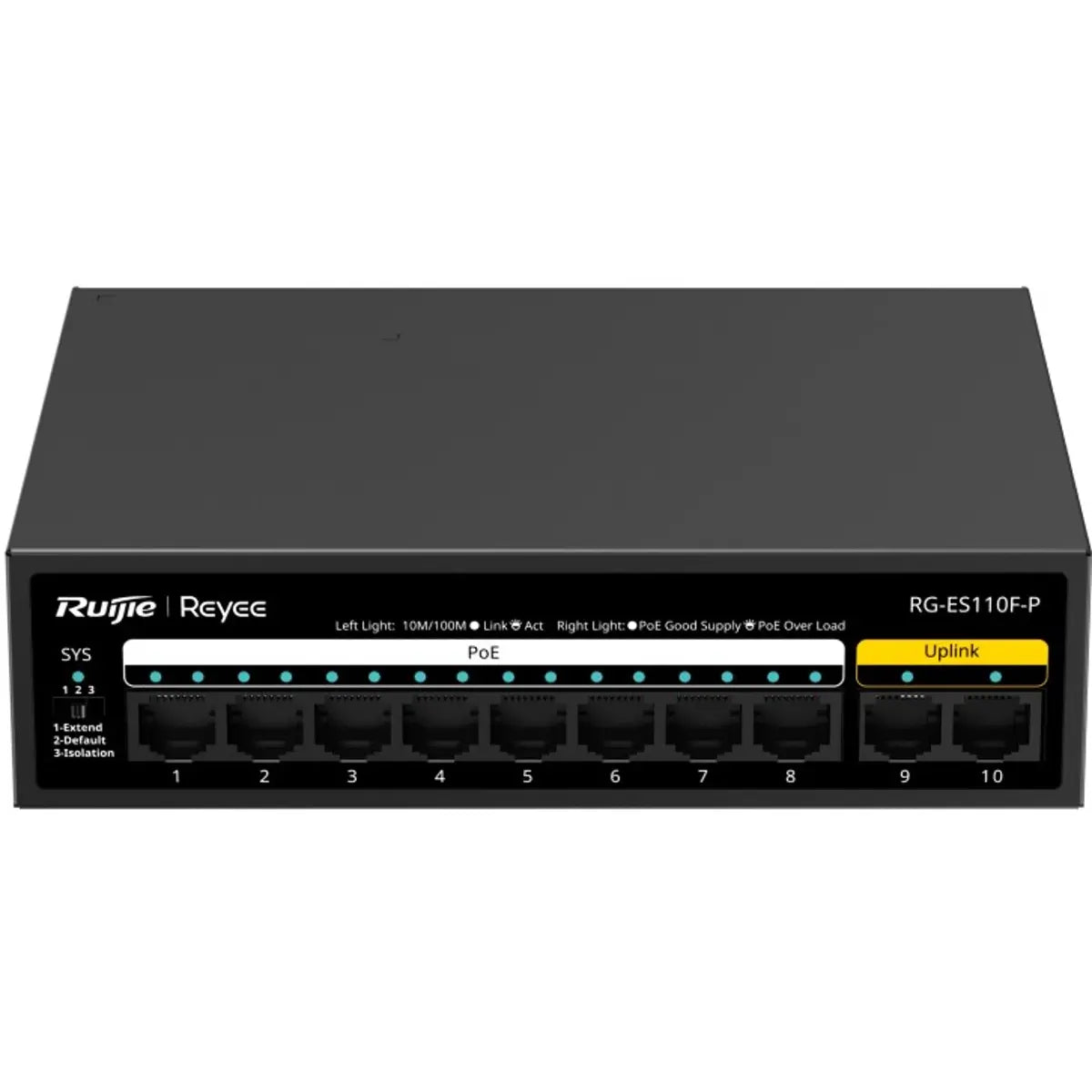 Reyee RG-ES110F-P - 10-Port 110W PoE Switch - image 2
