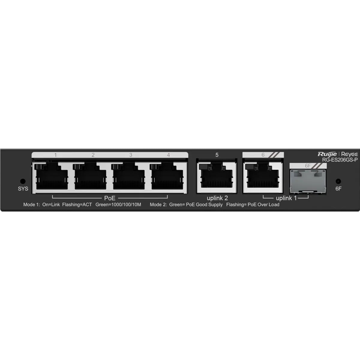 Reyee RG-ES206GS-P - Switch PoE Gigabit 54W - immagine 4