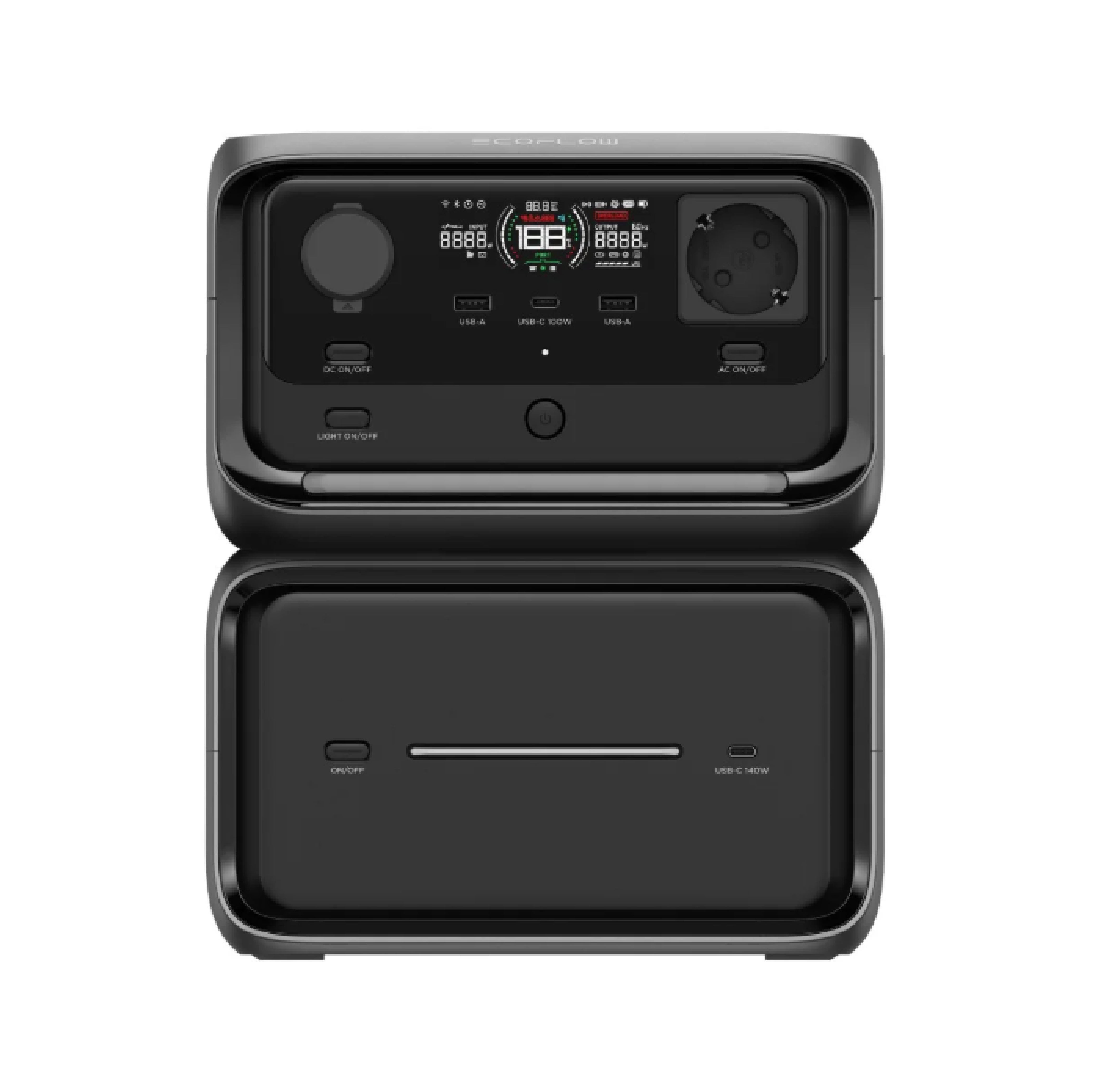 A RIVER 3 Max Plus é uma fonte de energia portátil compacta e versátil, ideal para manter os seus dispositivos eletrónicos alimentados em qualquer situação. Com uma capacidade de 858 Wh e uma saída de 600 W, este modelo é perfeito para fornecer energia tanto em casa quanto durante as suas aventuras ao ar livre. A tecnologia de carregamento rápido permite uma recarga completa em apenas 1 hora, garantindo sempre energia disponível.