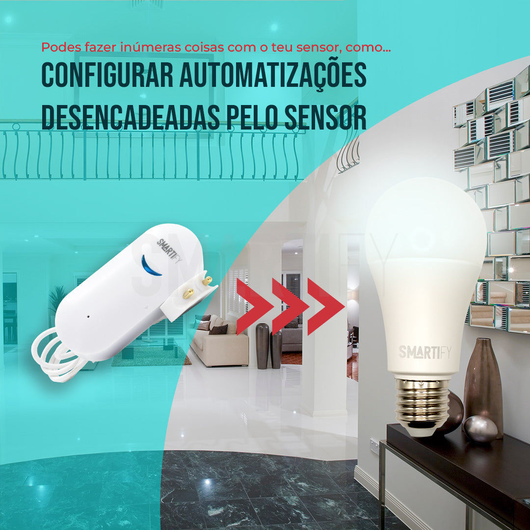 Sensor Inteligente de Inundação WiFi Smartify - Smartify - Casa Inteligente - Smart Home - Domotica - Casas Inteligentes