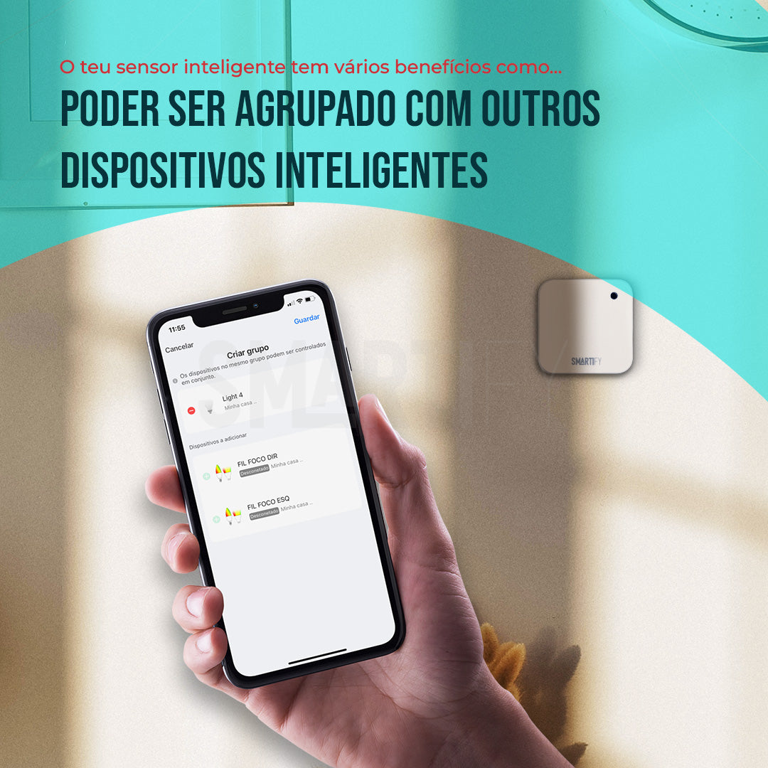 Sensor Inteligente de Luminosidade WiFi Smartify - Smartify - Casa Inteligente - Smart Home - Domotica - Casas Inteligentes