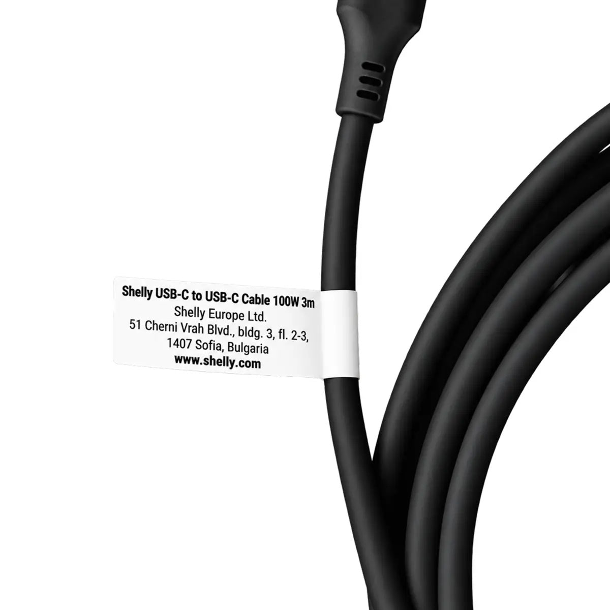 Shelly Cable - Cabo USB-C PD 100W 480Mbps Preto 3m - vista 3