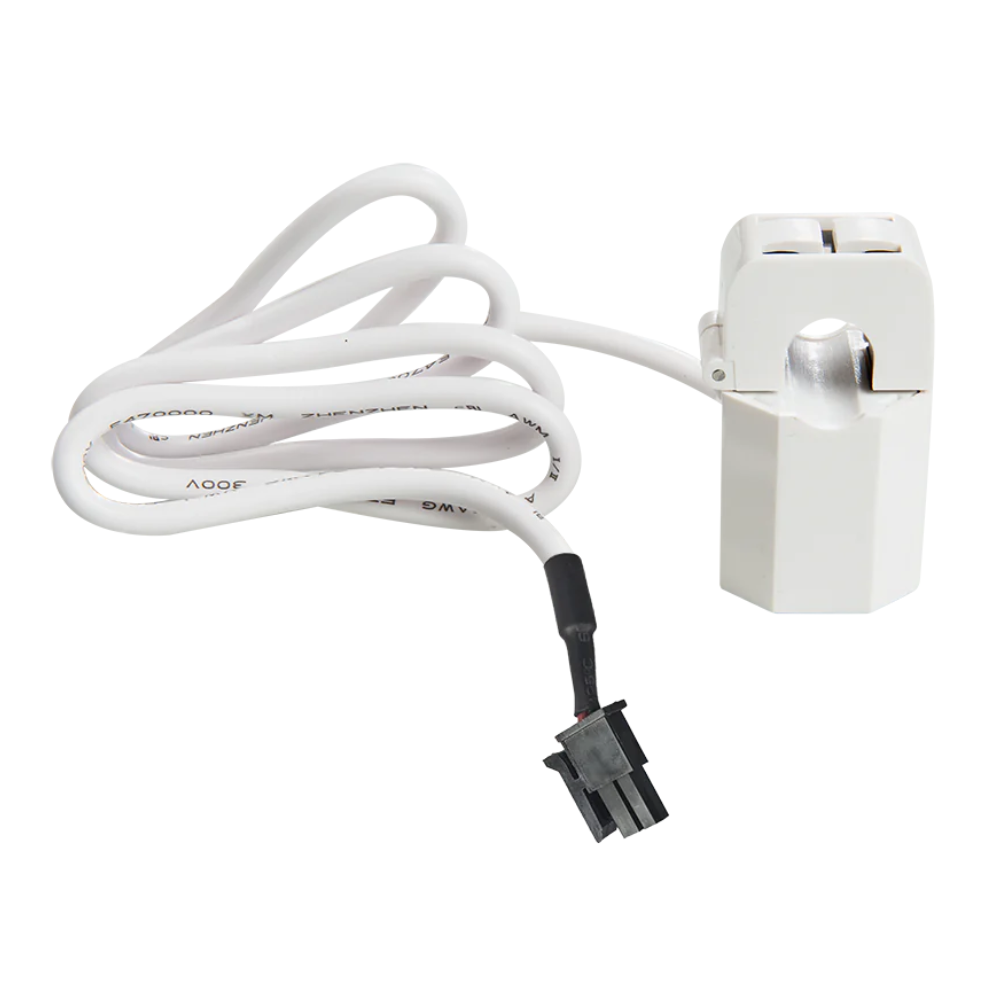 Transformador de corrente (TI ou TC) com núcleo de ferrite dividido, desenvolvido para medições de corrente alternada até 50A. Compatível com os módulos Shelly EM Gen3 e Shelly Pro EM, garante monitorização precisa da corrente elétrica em circuitos monofásicos ou trifásicos.