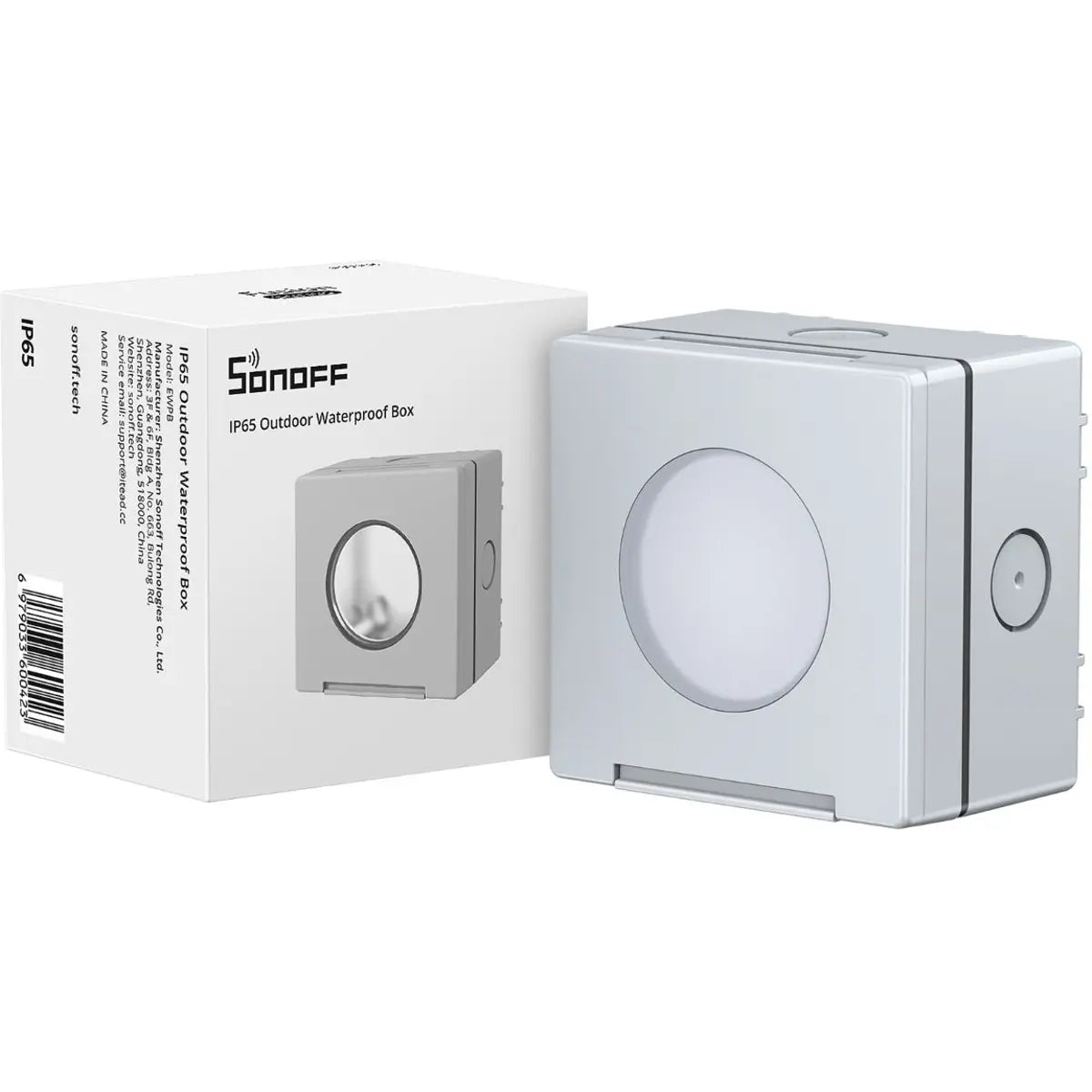 Sonoff EWPB Caixa Impermeavel Exterior Fusion Series IP65 - Vista Frontal