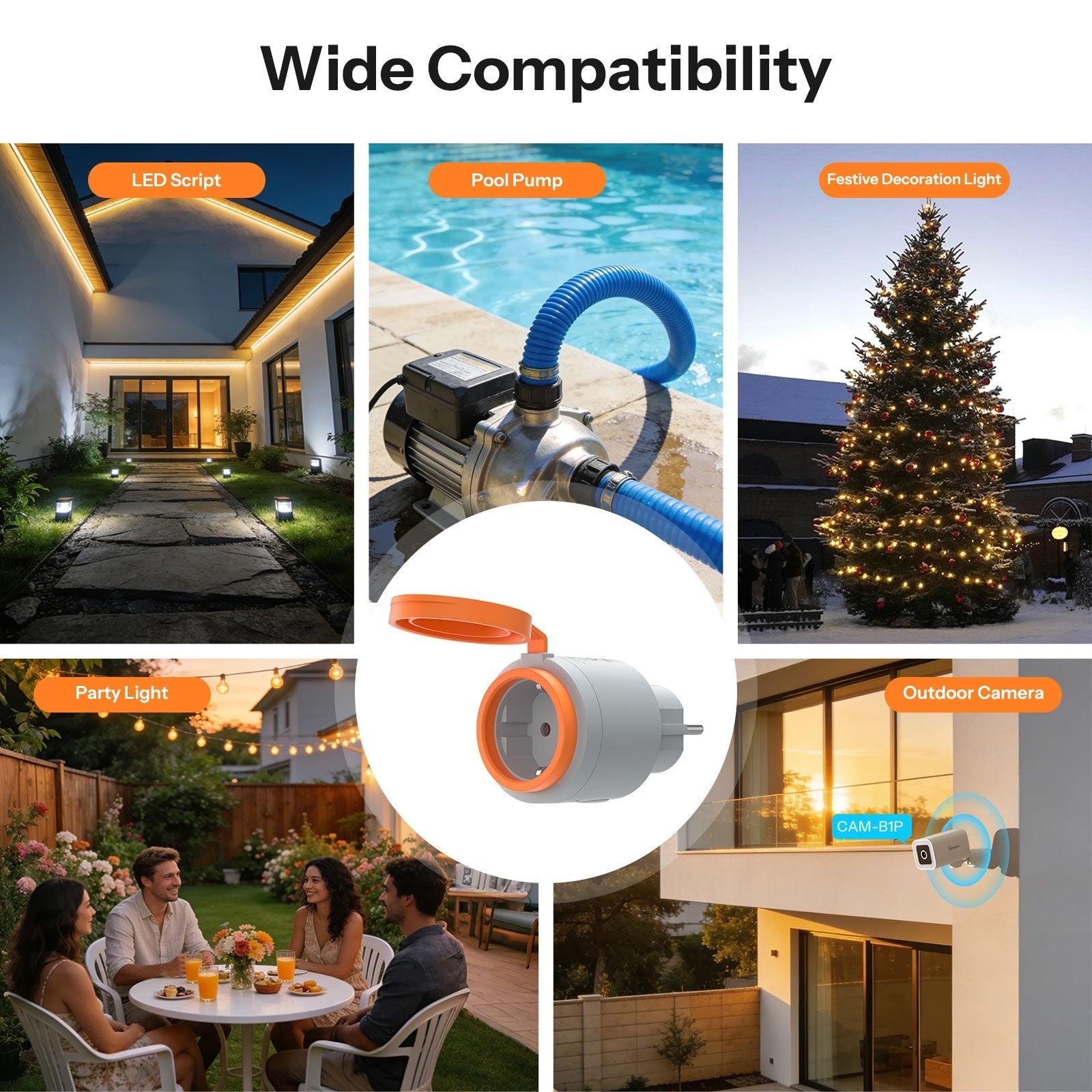 Sonoff S61S Outdoor - Intelligente Außensteckdose WiFi Matter