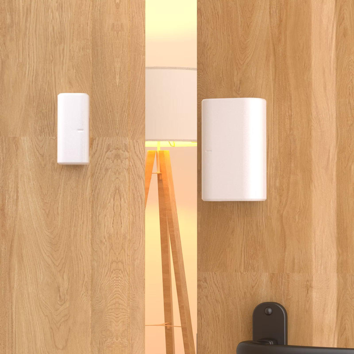 Sensore Sonoff installato su una porta
