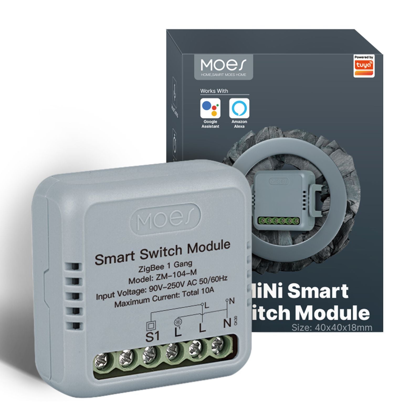 Módulo Switch Zigbee Mini 1 Canal - MOES ZM-104
