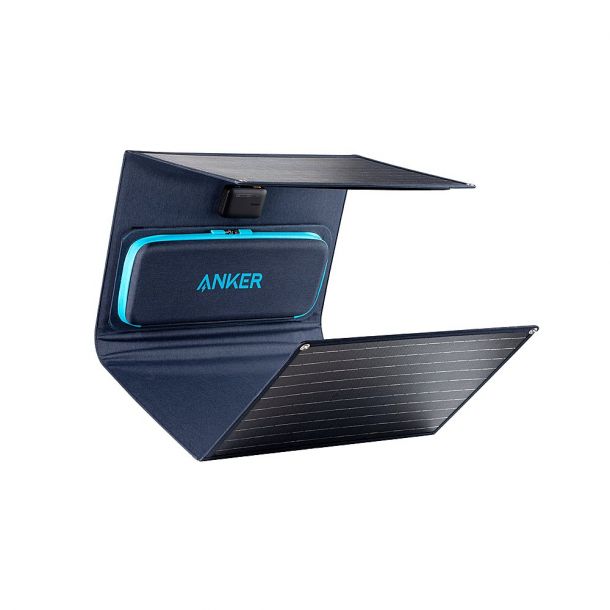 O Anker 625 é um Painél solar portátil, com um design simples, compacto, resistente a chuva, com uma capacidade de carregamento de 100W, em uma eficiência de 23% e é equipado com uma saída USB-C e uma saída USB-A para carregar dois dispositivos simultaneamente.