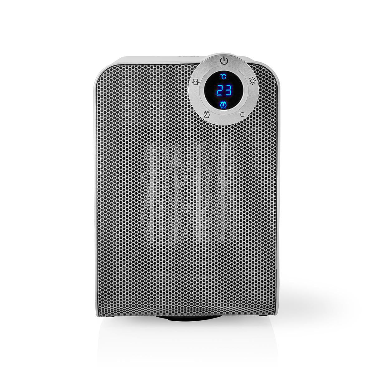 Aquecedor com ventilador Nedis SmartLife Wifi | Compacto | 1800 W | 3 Definições de calor | Oscilação | Visor | Android™ / IOS | Branco