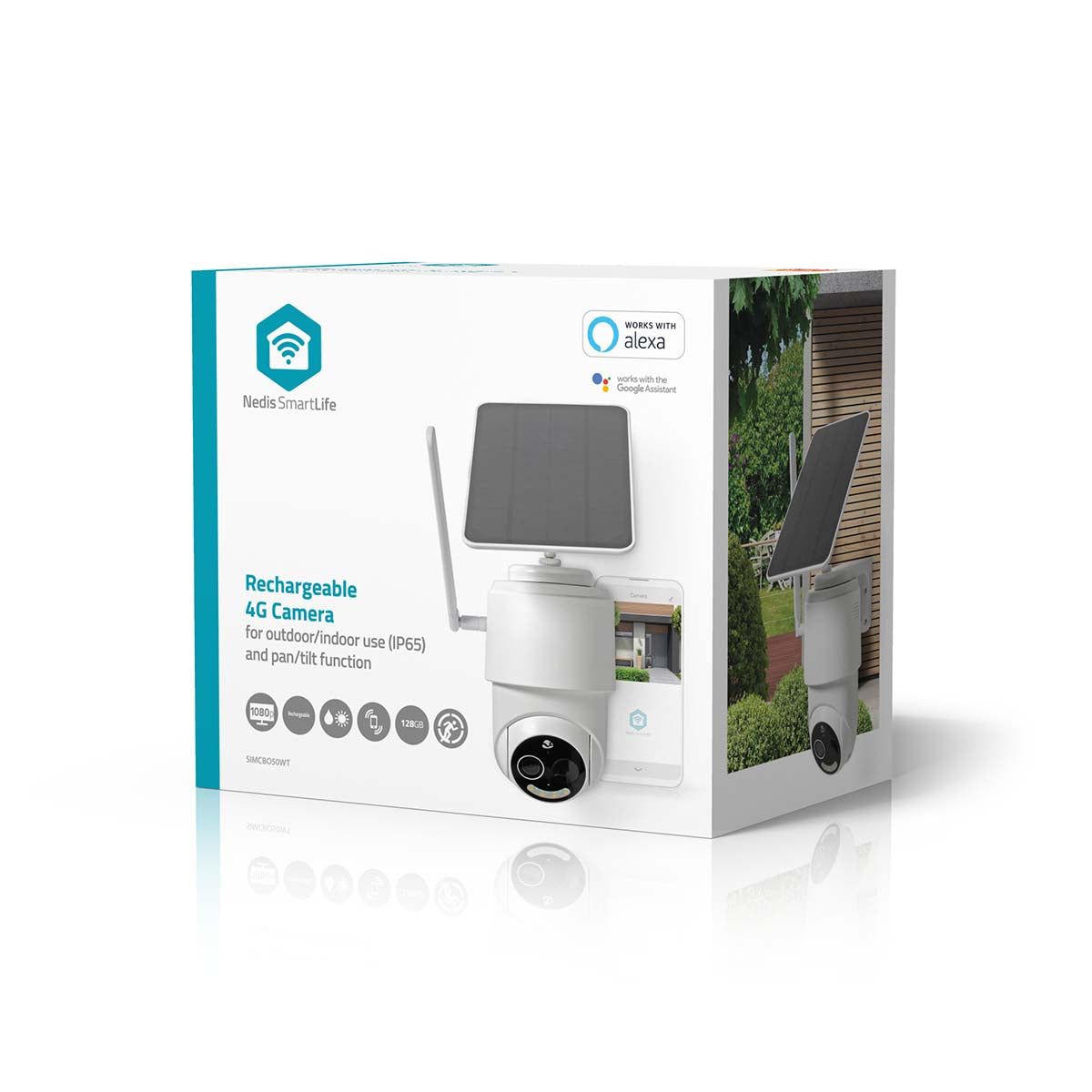 Nedis Câmara de exterior Inteligente 4G Full HD 1080p Wifi: Comunicação bidirecional para interações remotas.