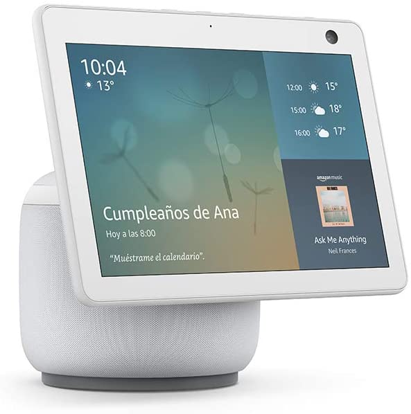 Amazon Alexa Echo Show 10 Branco Sandstone (Geração 3) - Smartify - Casa Inteligente - Smart Home - Domotica - Casas Inteligentes