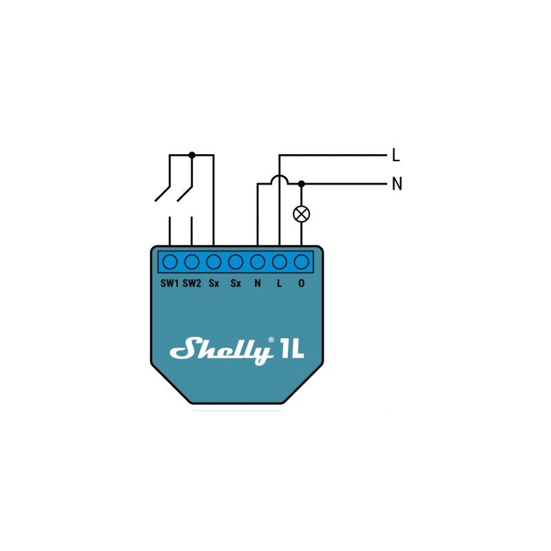 Shelly 1L Módulo Smart Wi-Fi - Smartify - Casa Inteligente - Smart Home - Domotica - Casas Inteligentes
