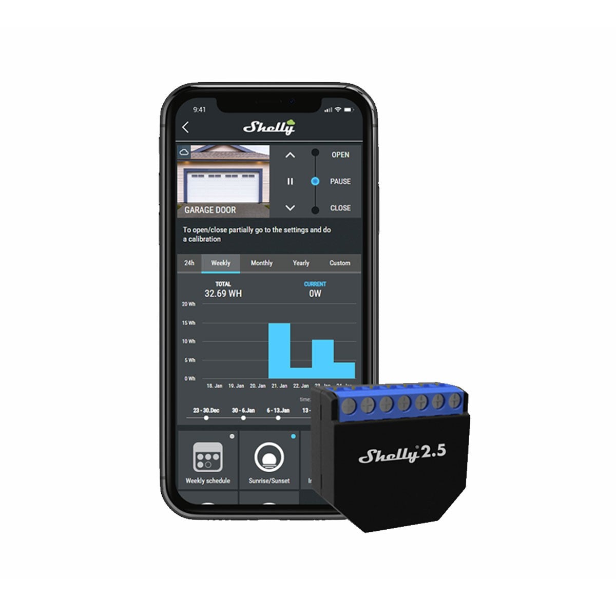 Shelly 2.5 Módulo Smart Wi-Fi - Smartify - Casa Inteligente - Smart Home - Domotica - Casas Inteligentes