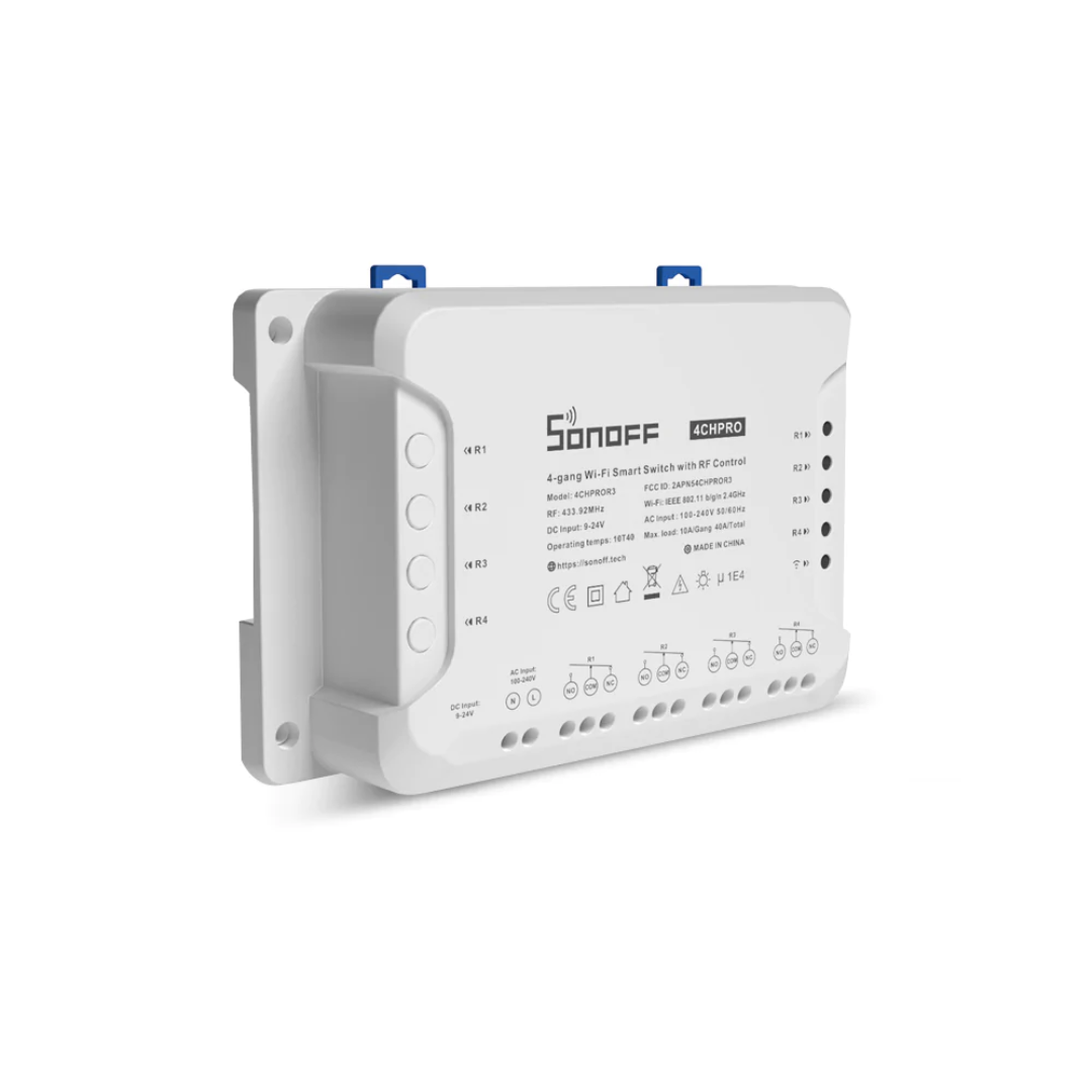 Sonoff 4CHPROR3 - Módulo 4 em 1 + Comando 433MHz - Smartify - Casa Inteligente - Smart Home - Domotica - Casas Inteligentes