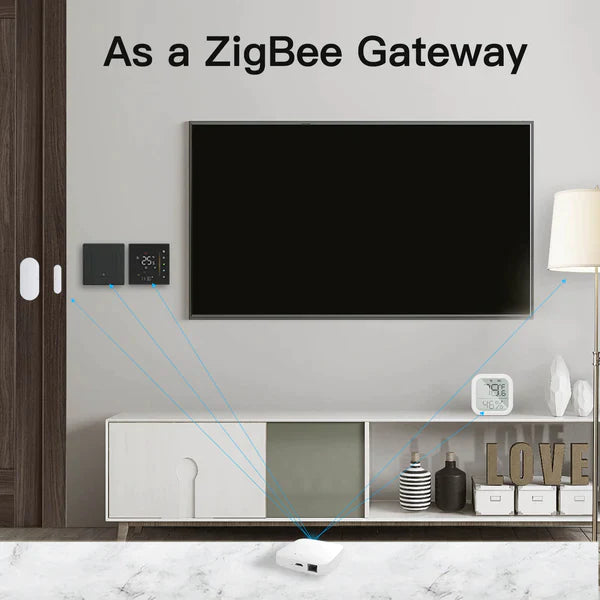 Moes Hub Zigbee Inteligente HomeKit: Integração simples com o Apple HomeKit em dispositivos iOS 13 ou superiores.