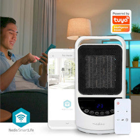 Nedis -Heizung mit Smart WiFi Smart Ceramic Fan - HTFA22WTW