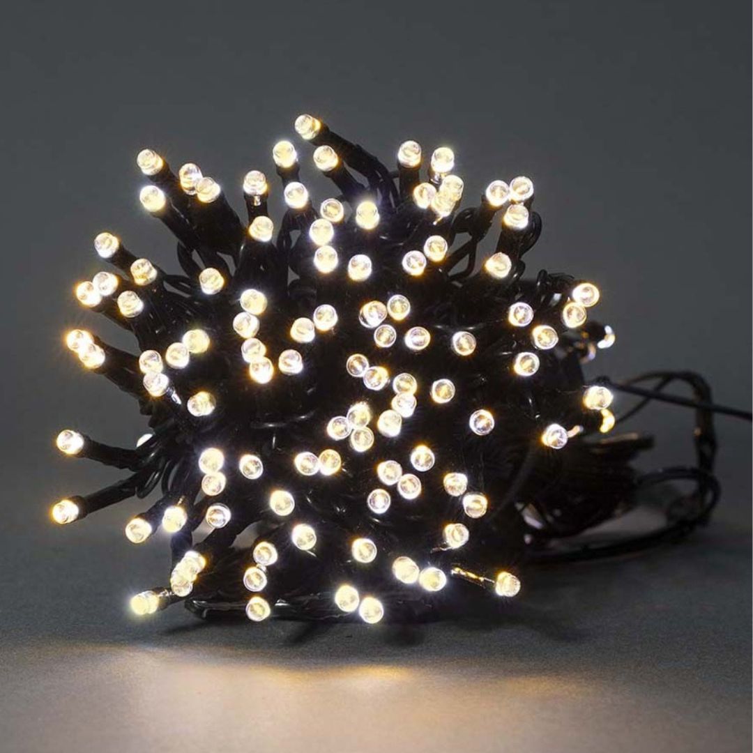 Luzes decorativas Nedis Wi-Fi, branco quente, 200 LEDs em 20m, oferecem iluminação inteligente para um Natal acolhedor e personalizado.