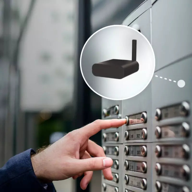 A Nuki Box é uma solução de acesso inteligente que se conecta ao sistema elétrico existente para abrir portas.