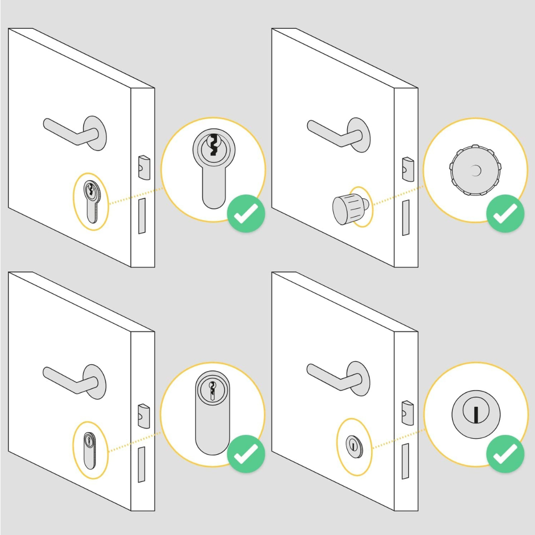 Nuki Smart Lock 4.0 Pro BT/WiFi/Materia/Rosca - Cerradura Inteligente  Digital Blanco
