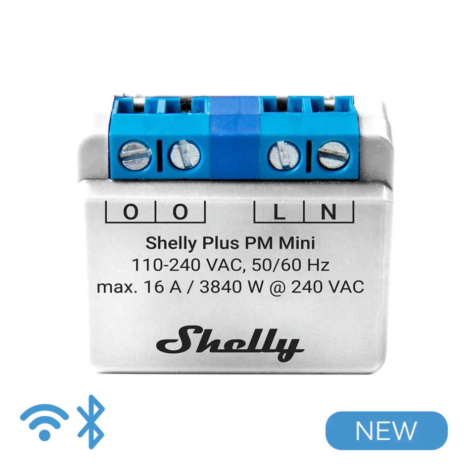 Shelly Plus PM Mini: Monitorização e Controlo de Energia sem Complicações