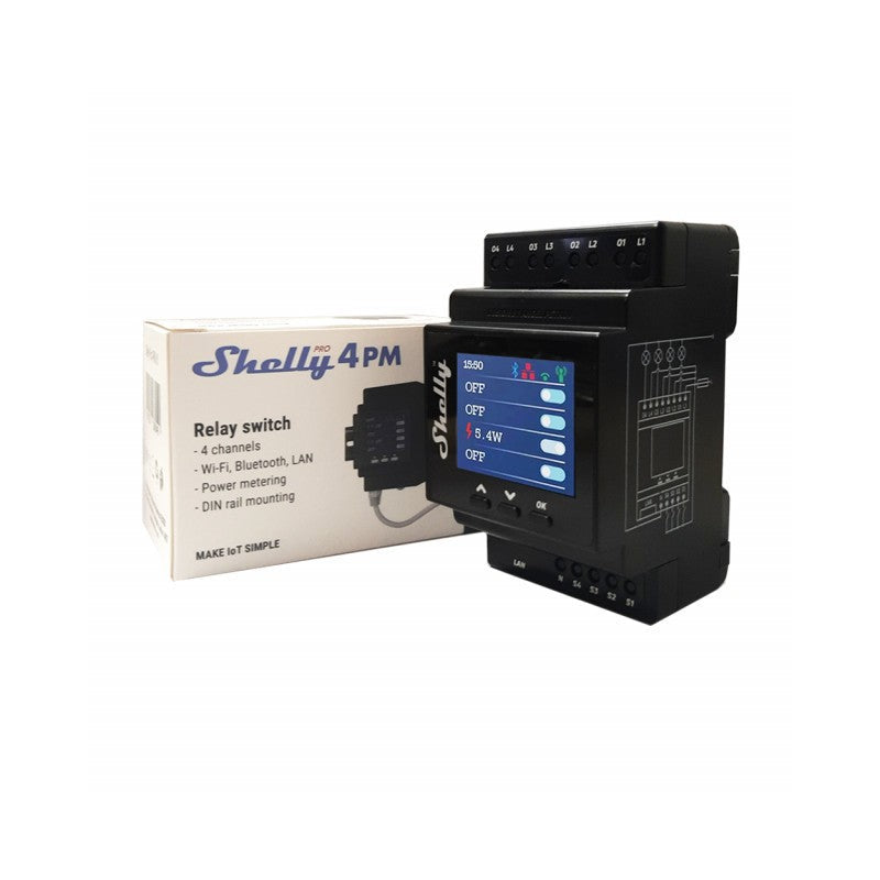 Shelly Pro Dual Cover PM Wifi: Integração de medidores de energia.