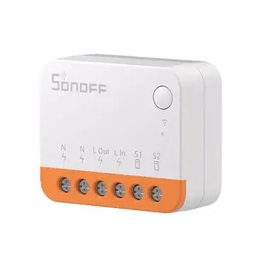Sonoff Mini R4 Relé Inteligente para Interruptor Wifi: Tamanho compacto e discreto.