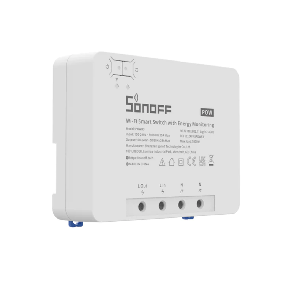 Sonoff Pow R3 - Módulo de Alta potência c/ medição de energia - Smartify - Casa Inteligente - Smart Home - Domotica - Casas Inteligentes