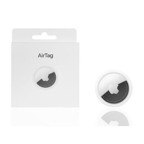 Airtag apple caixa design elegante e minimalista dimensões pequenas para caber em qualquer lado