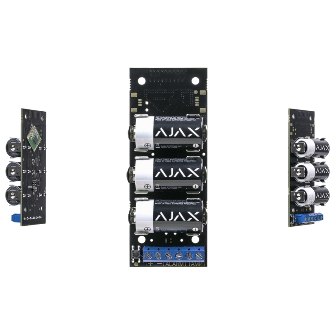 Transmisor AJAX a través de la radio inalámbrica de 868MHz a la alarma Ajax - transmisor AJAX