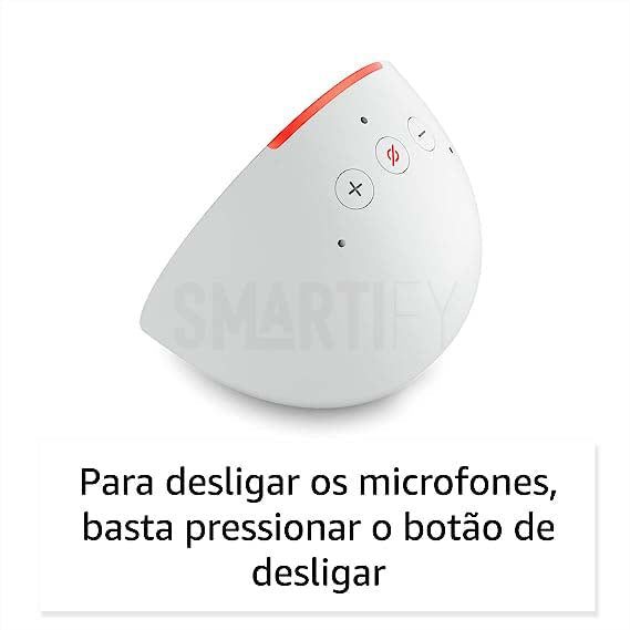 Amazon Echo pop Wifi Bluetooth Branco: Desliga o microfone sempre que quiseres