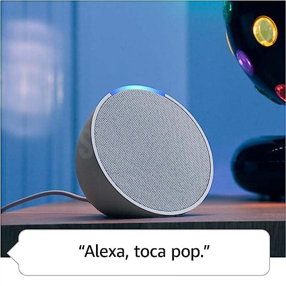 Amazon Echo pop Wifi Bluetooth Branco: pede para agendar horários e colocar temporizadores