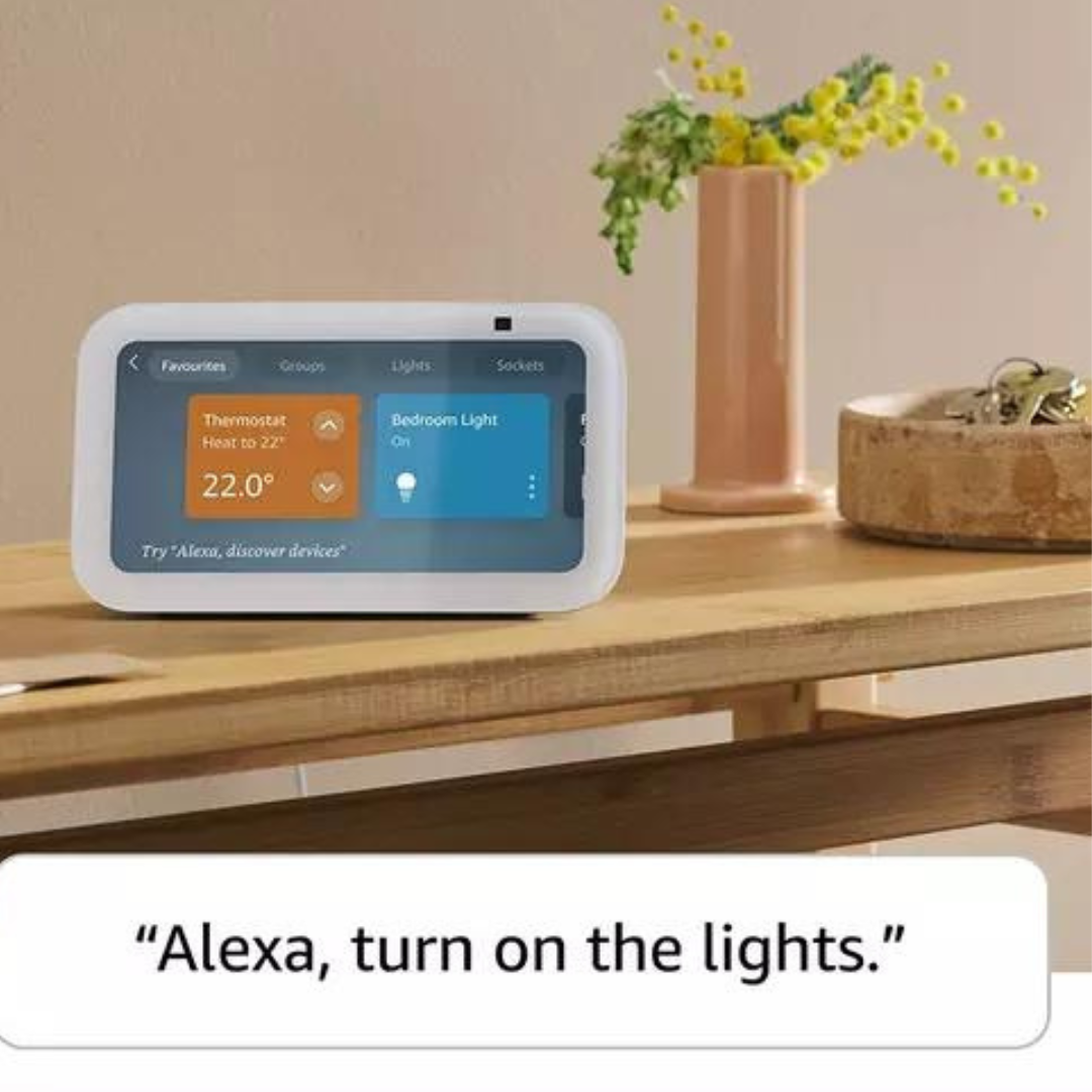 Amazon Alexa Echo Show 5 (Geração 3) azul nuvem Wifi: Ecrã de 5.5" para experiência visual.