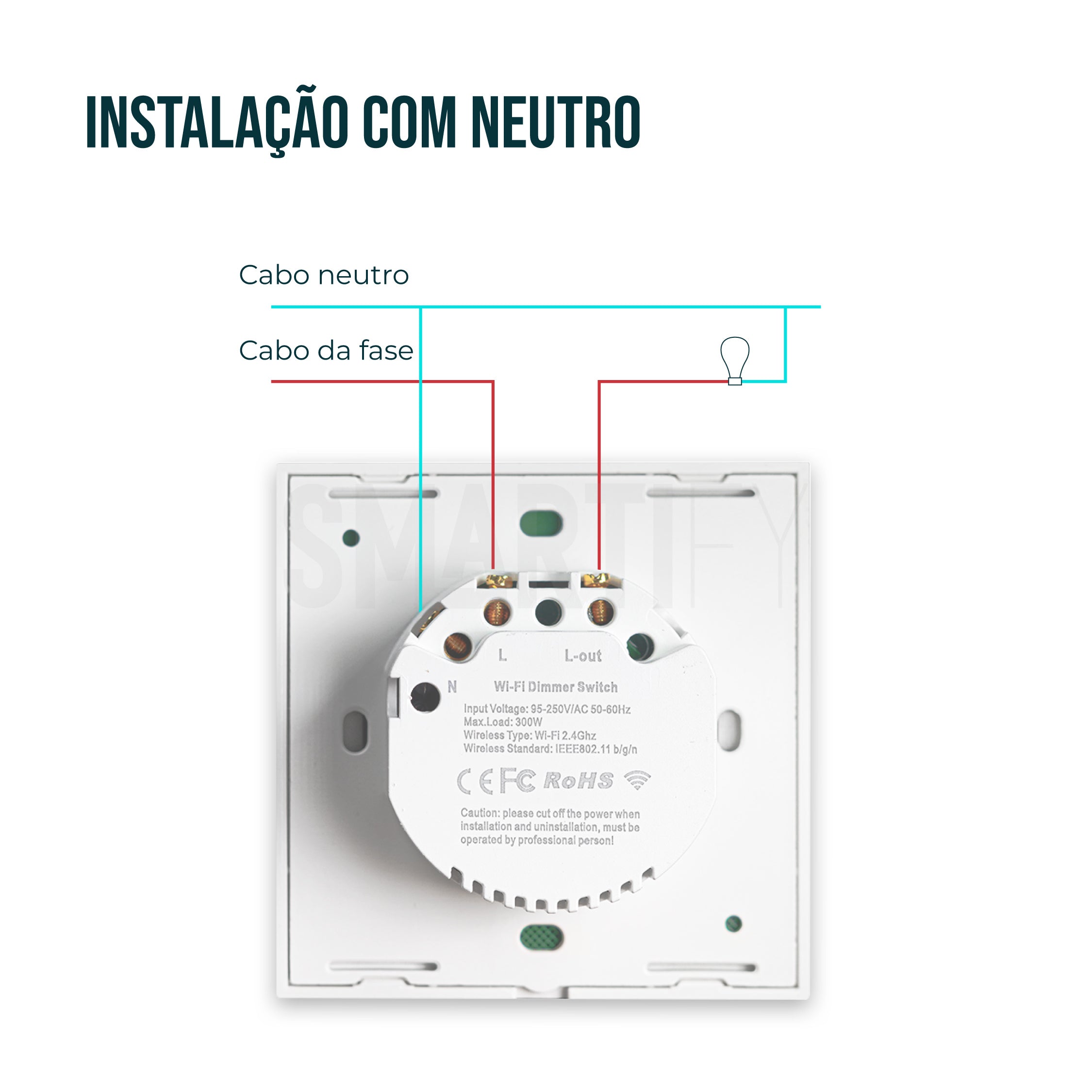 Apagador WIFI Inteligente sin neutro 3 botones negro - Smartlife Costa Rica